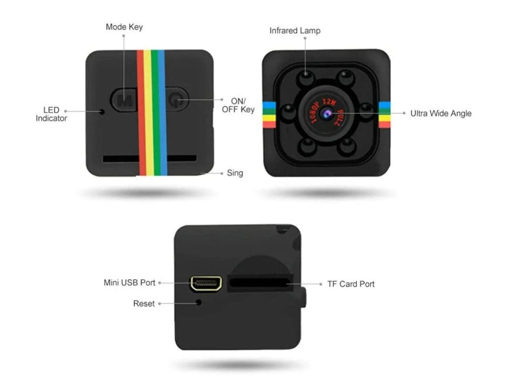 Mini Câmara Cubo HD