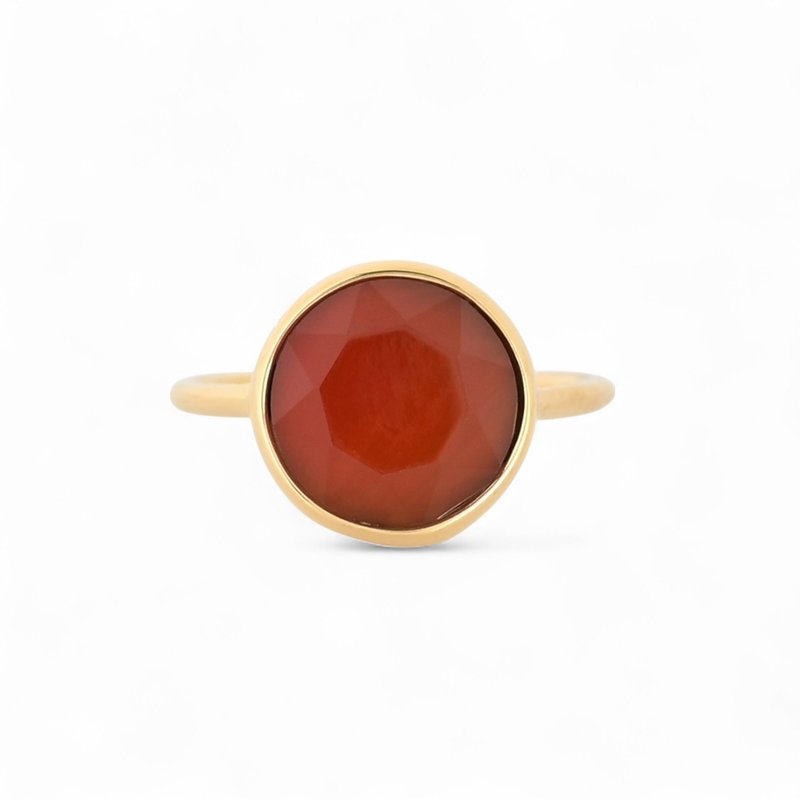 Anel Delicate com pedra natural