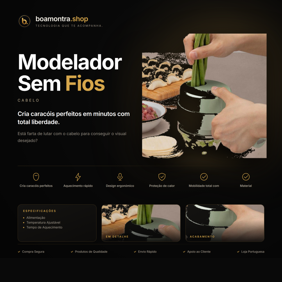Transforma o Teu Visual com Modelador Sem Fios