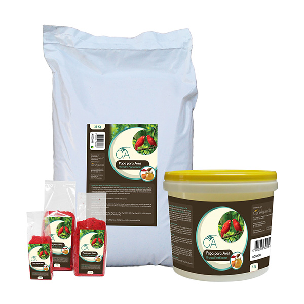 Ca - Papa Vermelha P/ Aves Pigmentante - 5Kg - 5 Kg