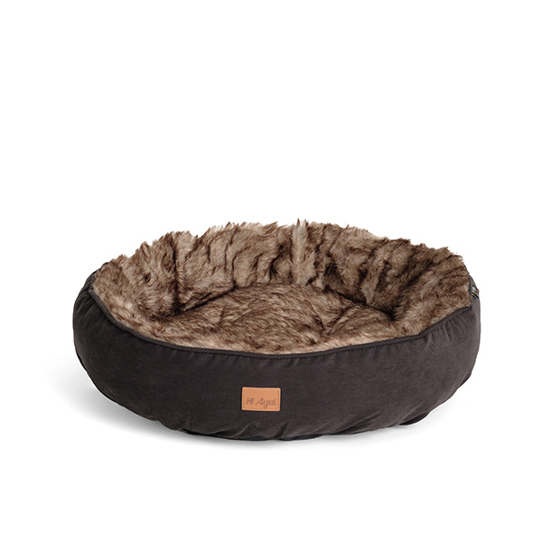 Agui Furry Donut - 60X14Cm - Black - 60X14 Cm