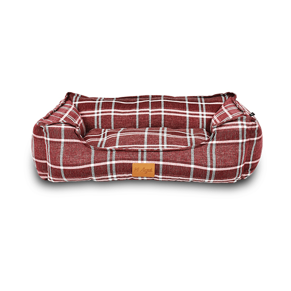 Agui Scotland Bed - 60X50X19 Cm - Chess Red - 60 X 50 X 19 Cm