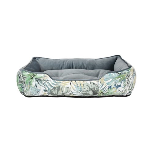 Agui Leafy Bed - 95X75X20Cm - Storm Blue - 95 X 75 X 20 Cm