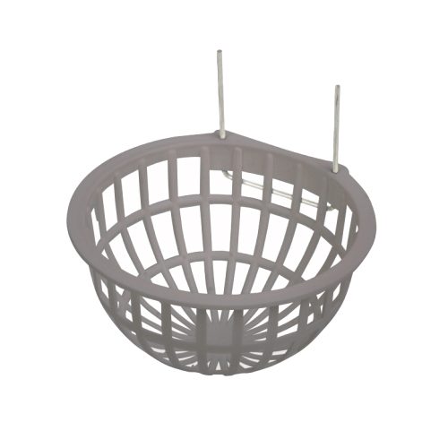 Ninho Plástico C/ Ganchos Metal - 10X10X6 Cm (Cx 250Un) - Cx 250 Un