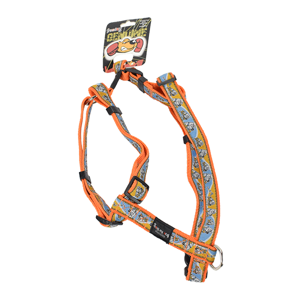 Peitoral Nylon 25Mm X 45/60Cm Chuc M Laranja