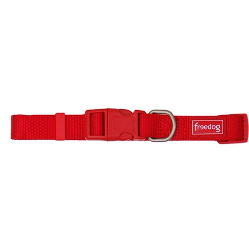 Coleira Nylon Basic Vermelho 15Mm X 35/50Cm