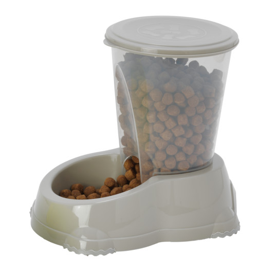 Comedouro "Smart Snacker Large" - 1500Ml / 23,2X15,3X21,6 Cm - Warm Grey