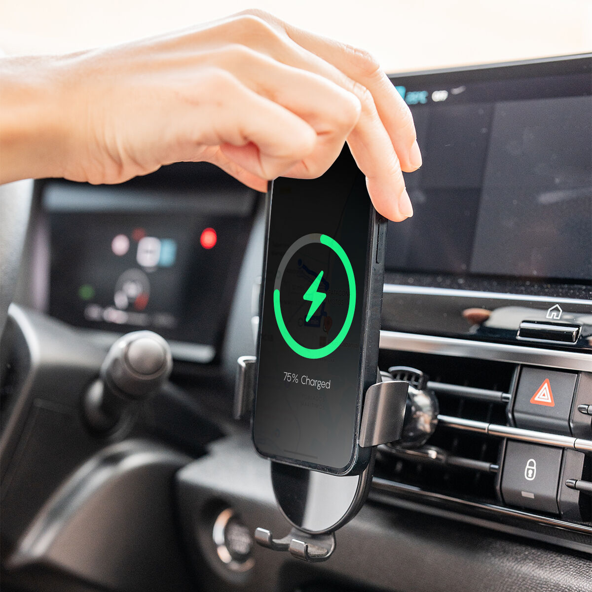 Suporte para Carregador Rápido Sem FIOS para Automóvel Chakar InnovaGoods