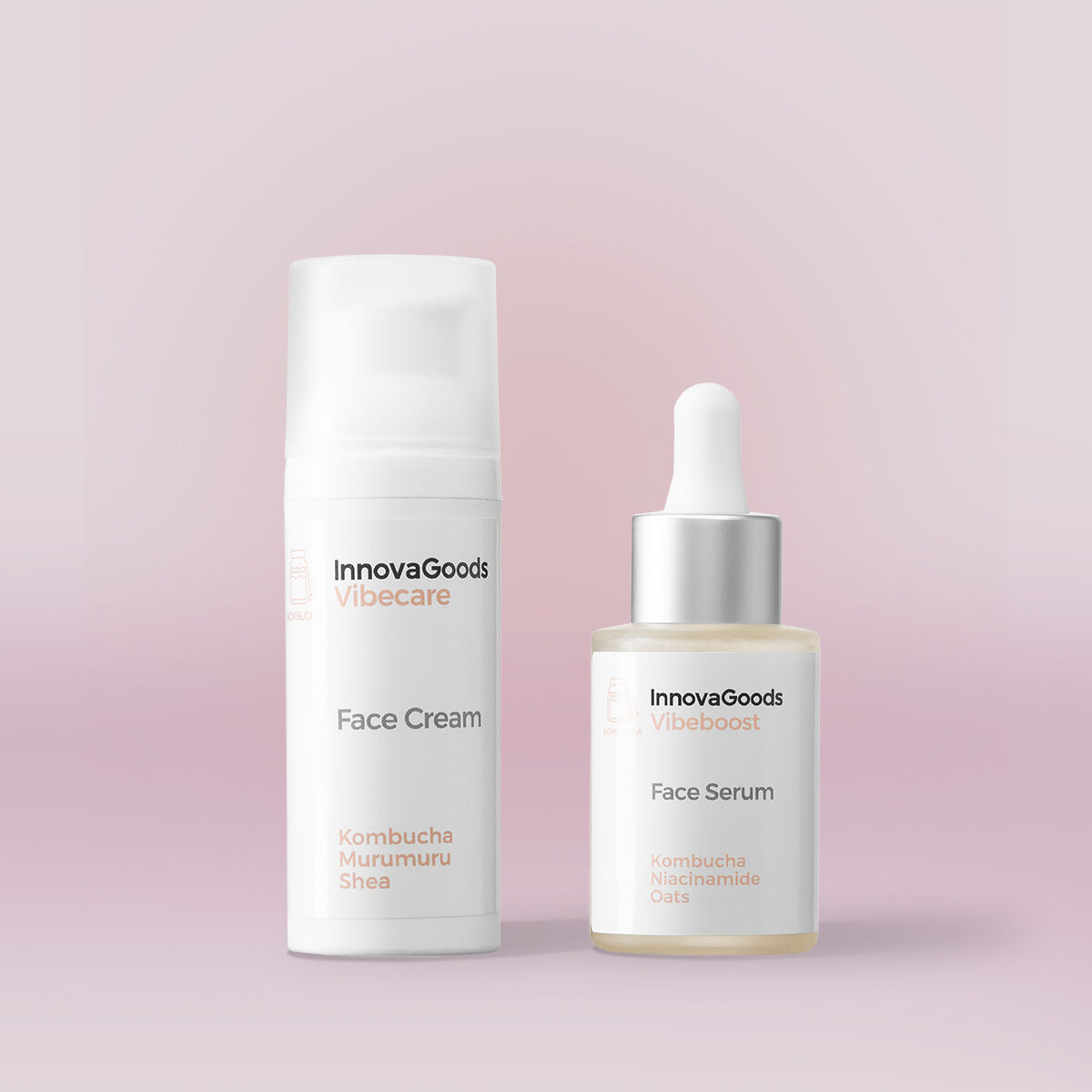 Pack Duplo de Hidratação Facial Kombucha InnovaGoods