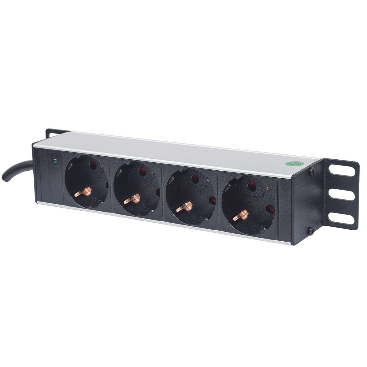 Extensão 10" 4 Tomadas Intellinet 714020 Cinzento (1,8 m)