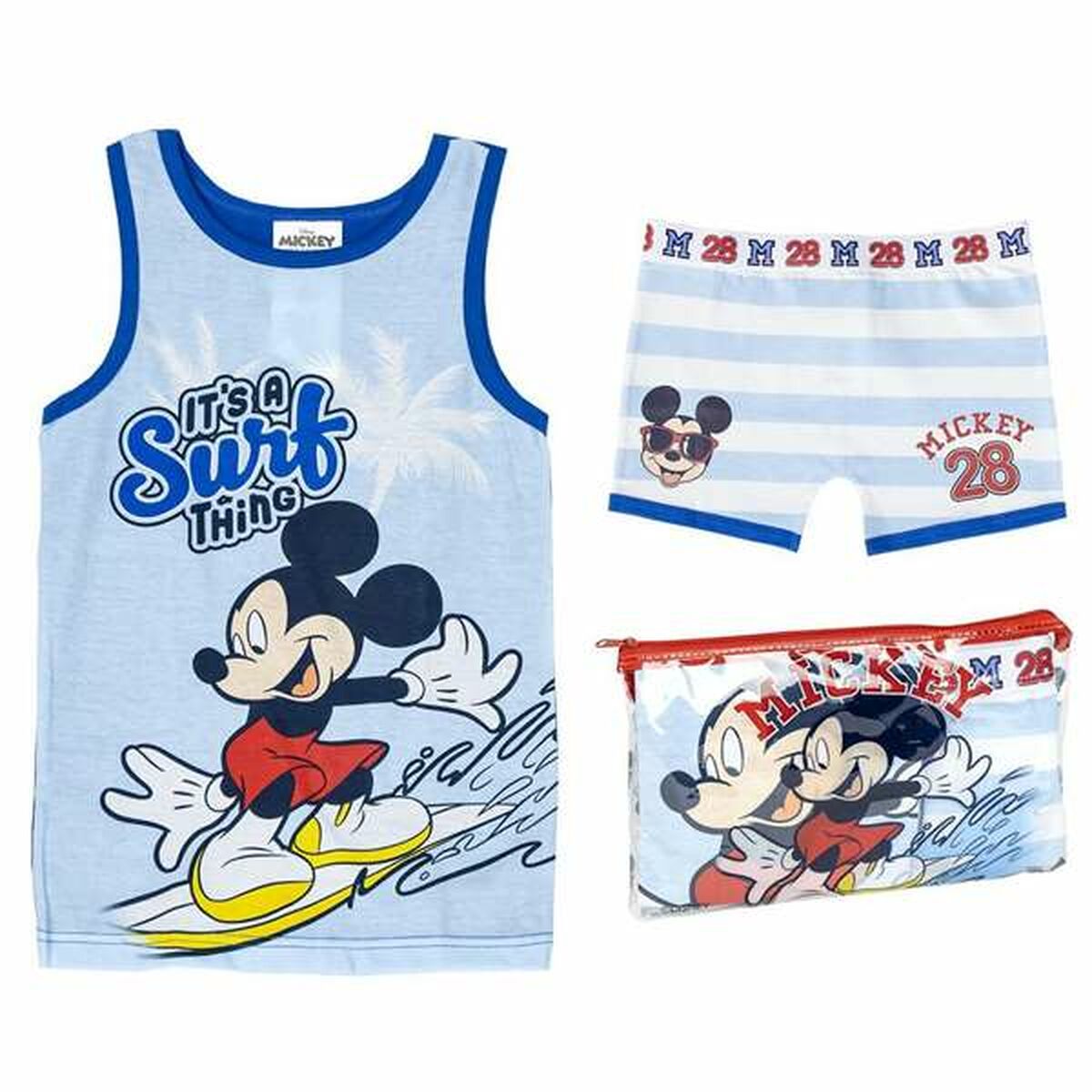 Pijama Infantil Mickey Mouse Azul (3 Anos)