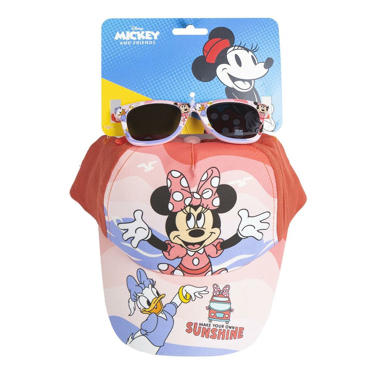 Boné Infantil Minnie Mouse Cor de Rosa (53 cm)