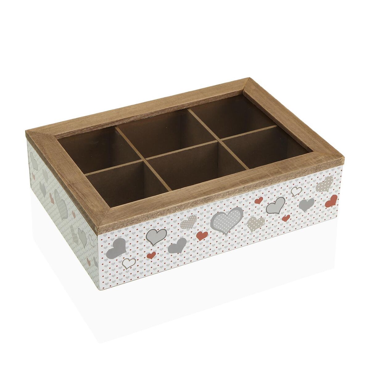 Caixa para Infusões Versa Madeira 17 x 7 x 24 cm