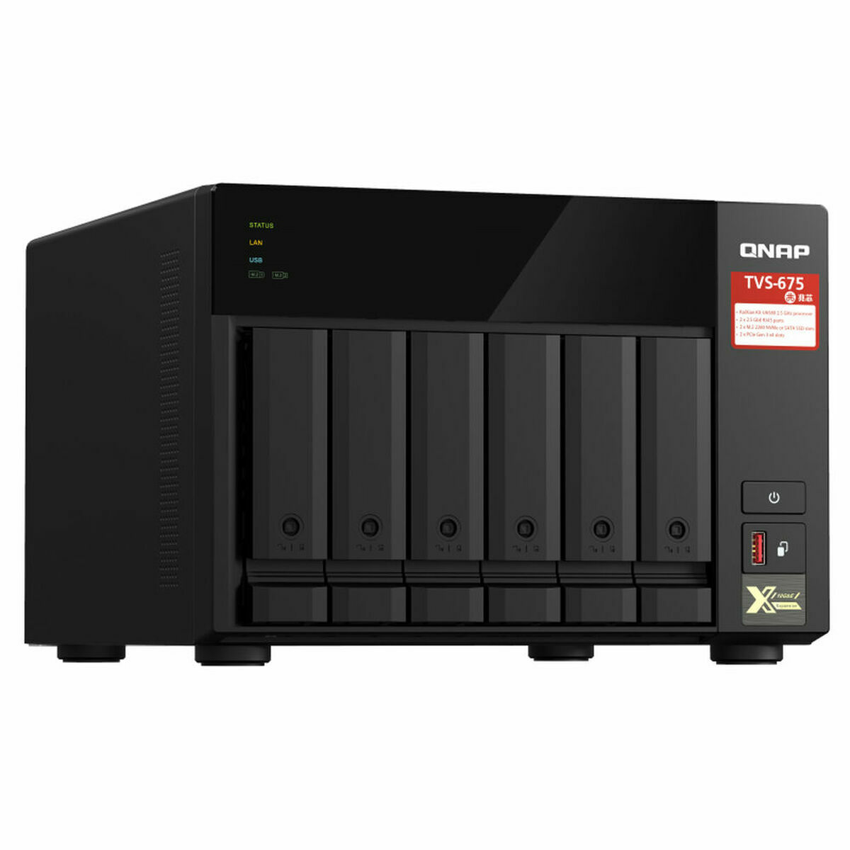 Armazenamanto em Rede NAS Qnap TVS-675-8G Preto
