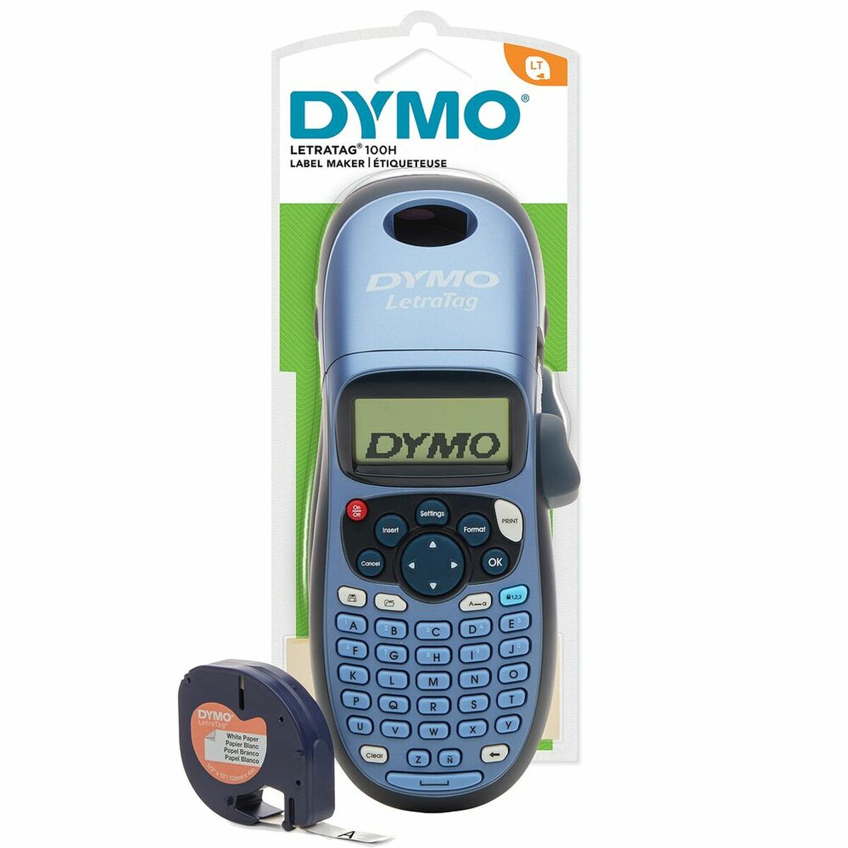 Etiquetadora manual Dymo LT-100H + Tape Azul
