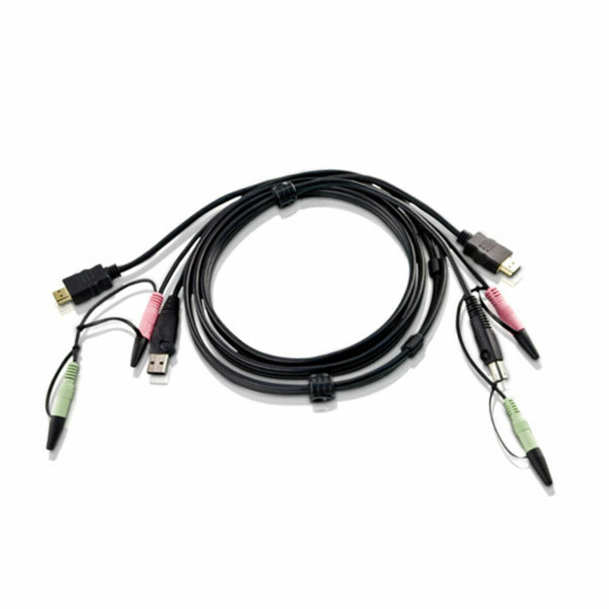 Switch KVM Aten 2L-7D02UH Preto 1,8 m