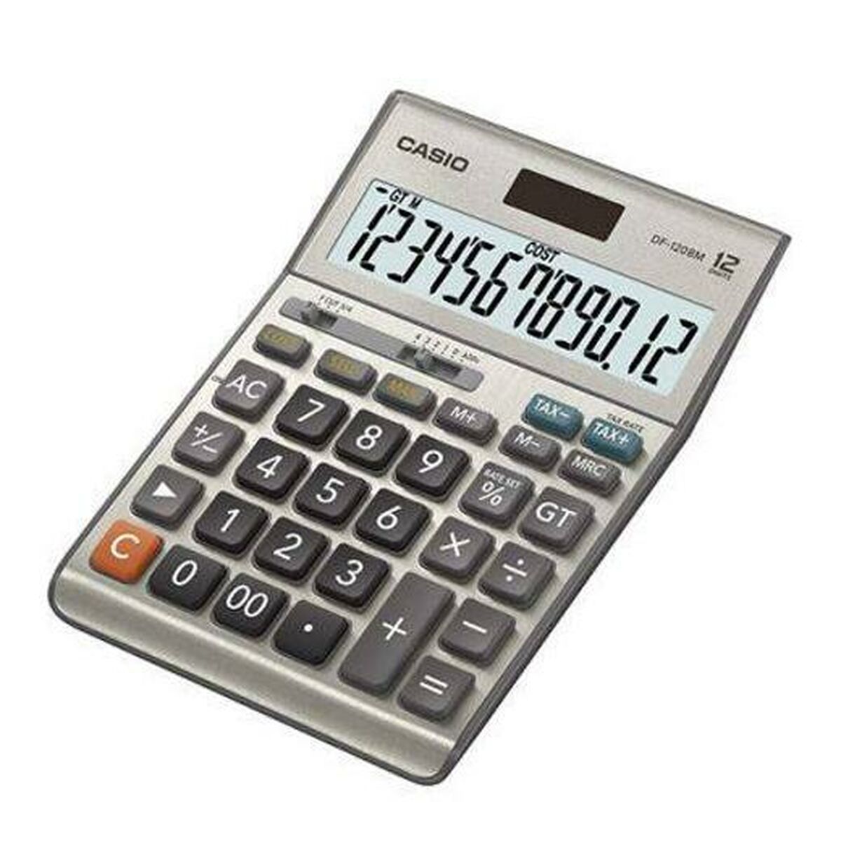Calculadora Casio DF-120BM Cinzento Plástico