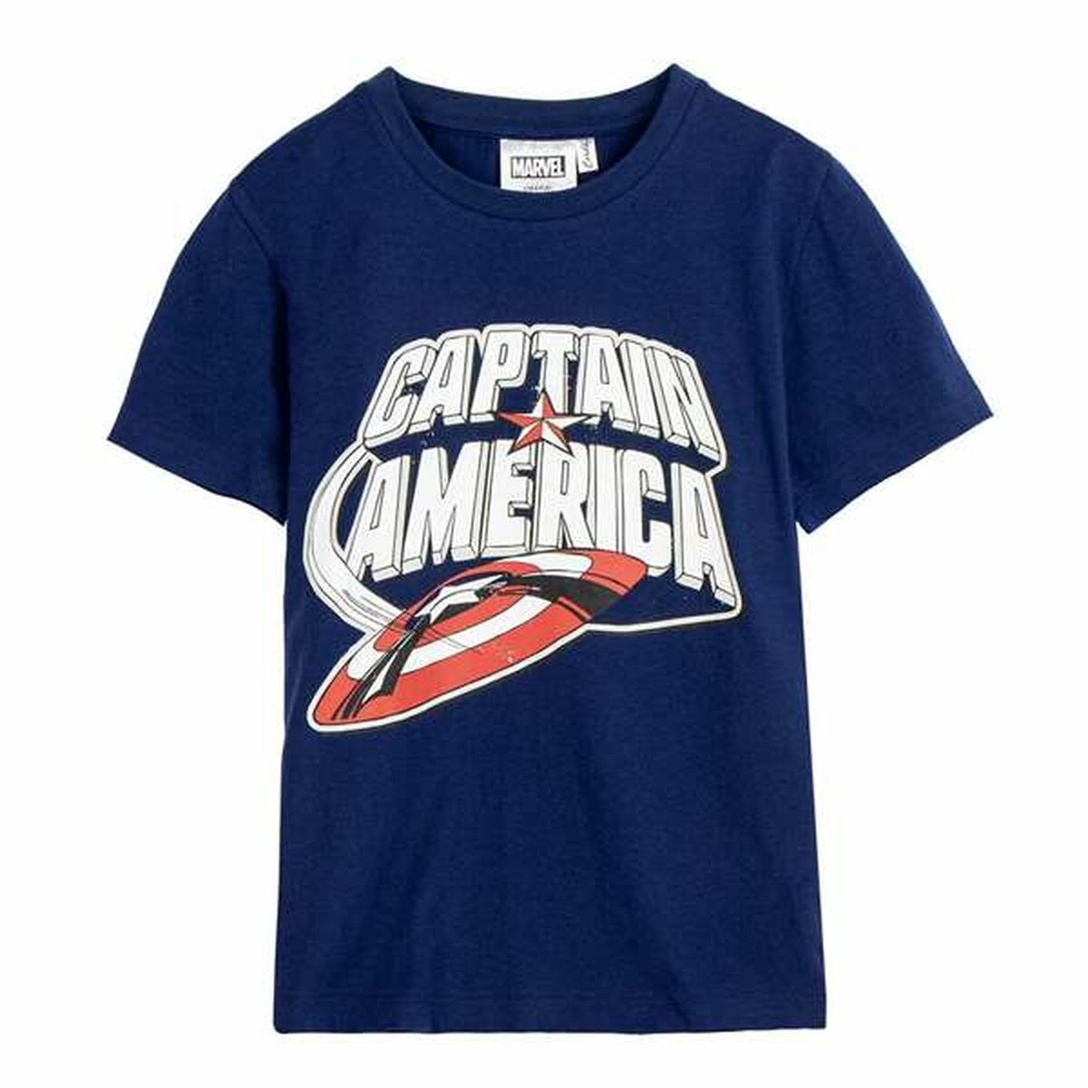 Camisola de Manga Curta Criança The Avengers Azul
