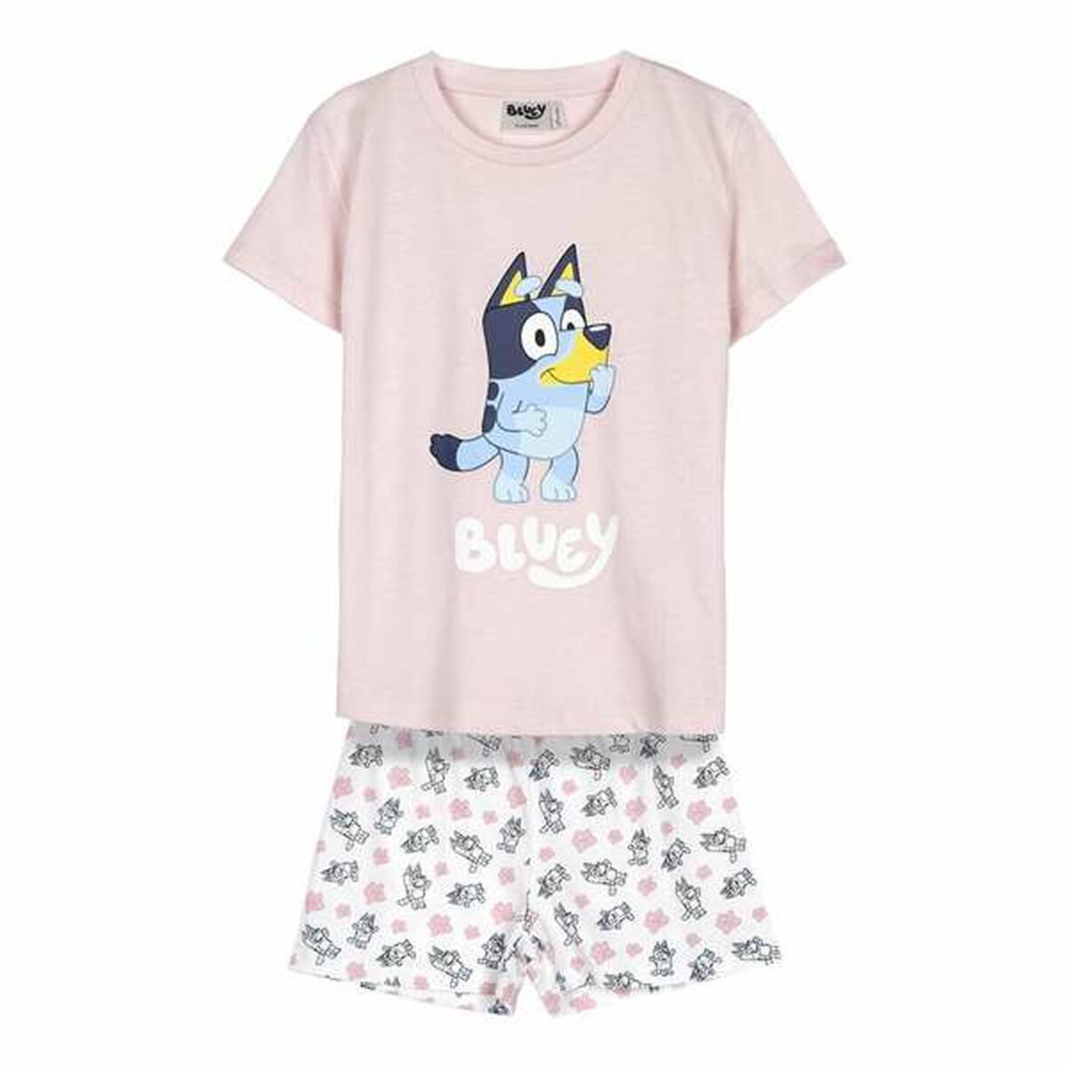 Pijama Infantil Bluey Cor de Rosa