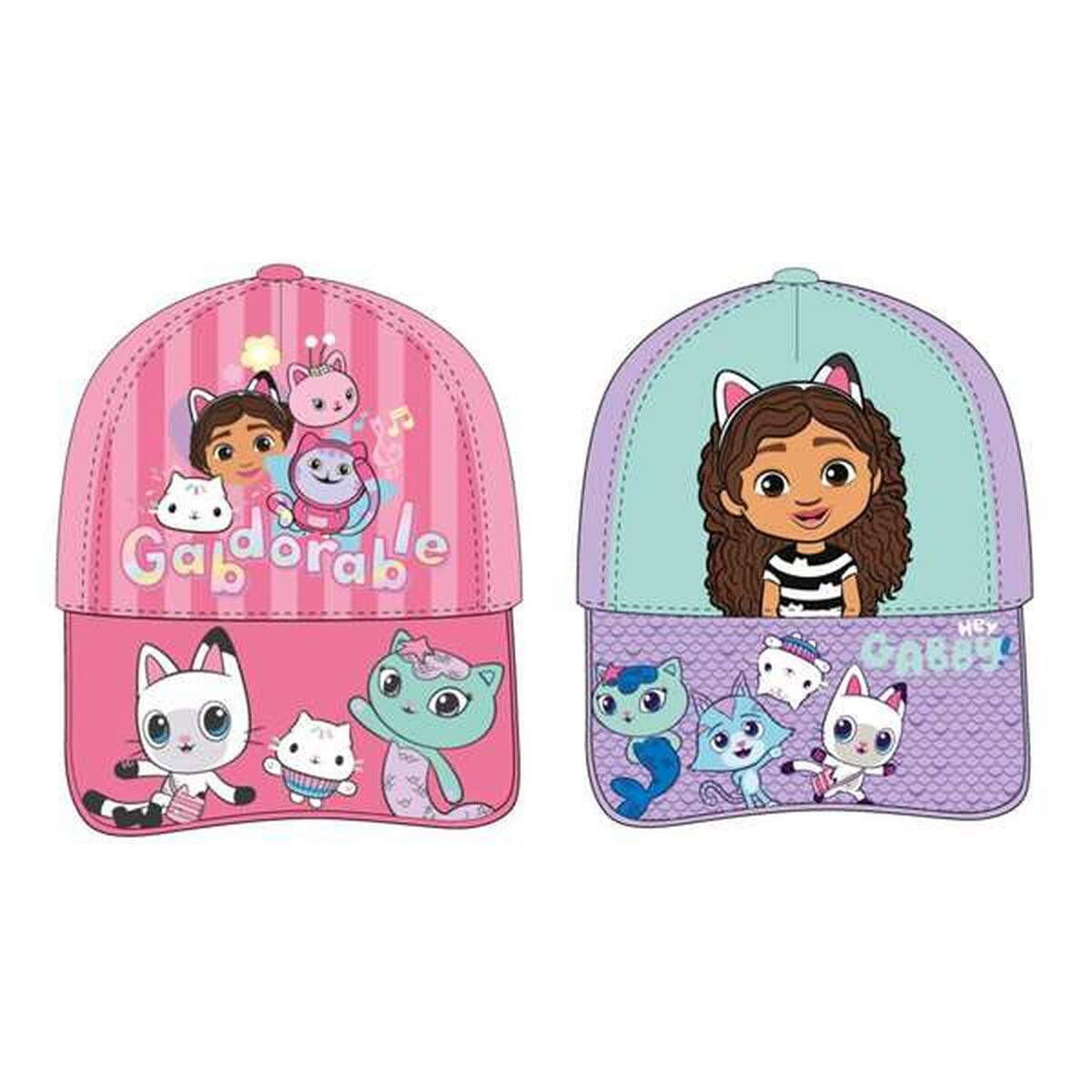 Boné Infantil Gabby's Dollhouse Lilás