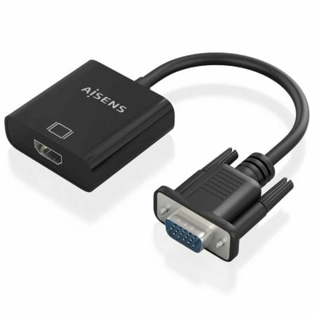Adaptador HDMI para VGA Aisens A115-0873 Preto 20 cm