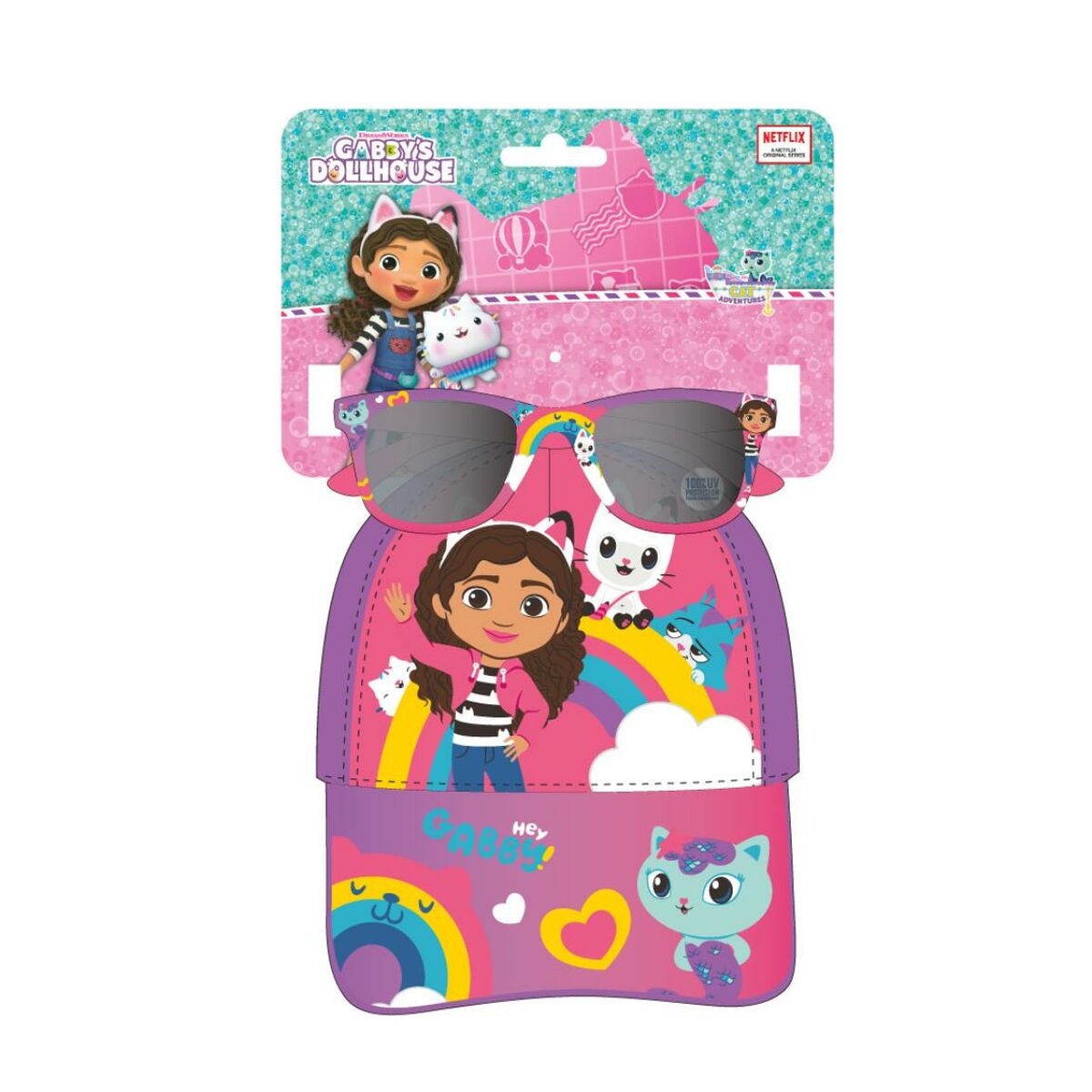 Óculos de Sol Infantis Gabby's Dollhouse 53 cm Boné
