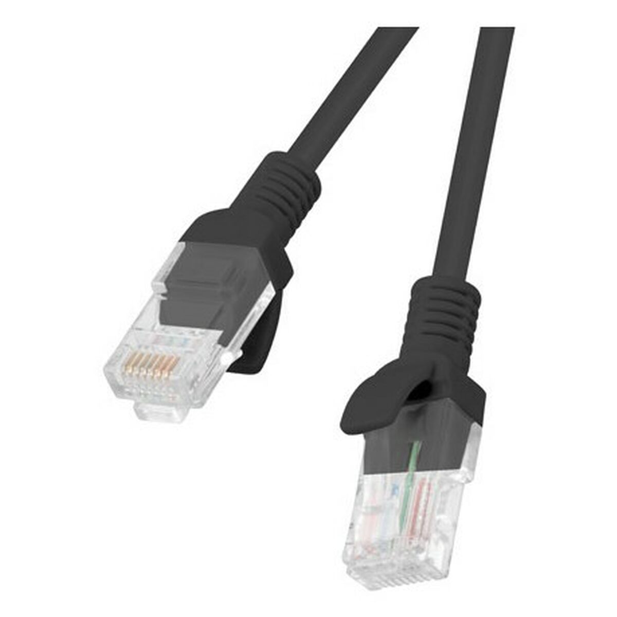 Cabo de rede rígido UTP Categoria 5e Lanberg PCU5-20CC-0025-BK Preto 25 cm