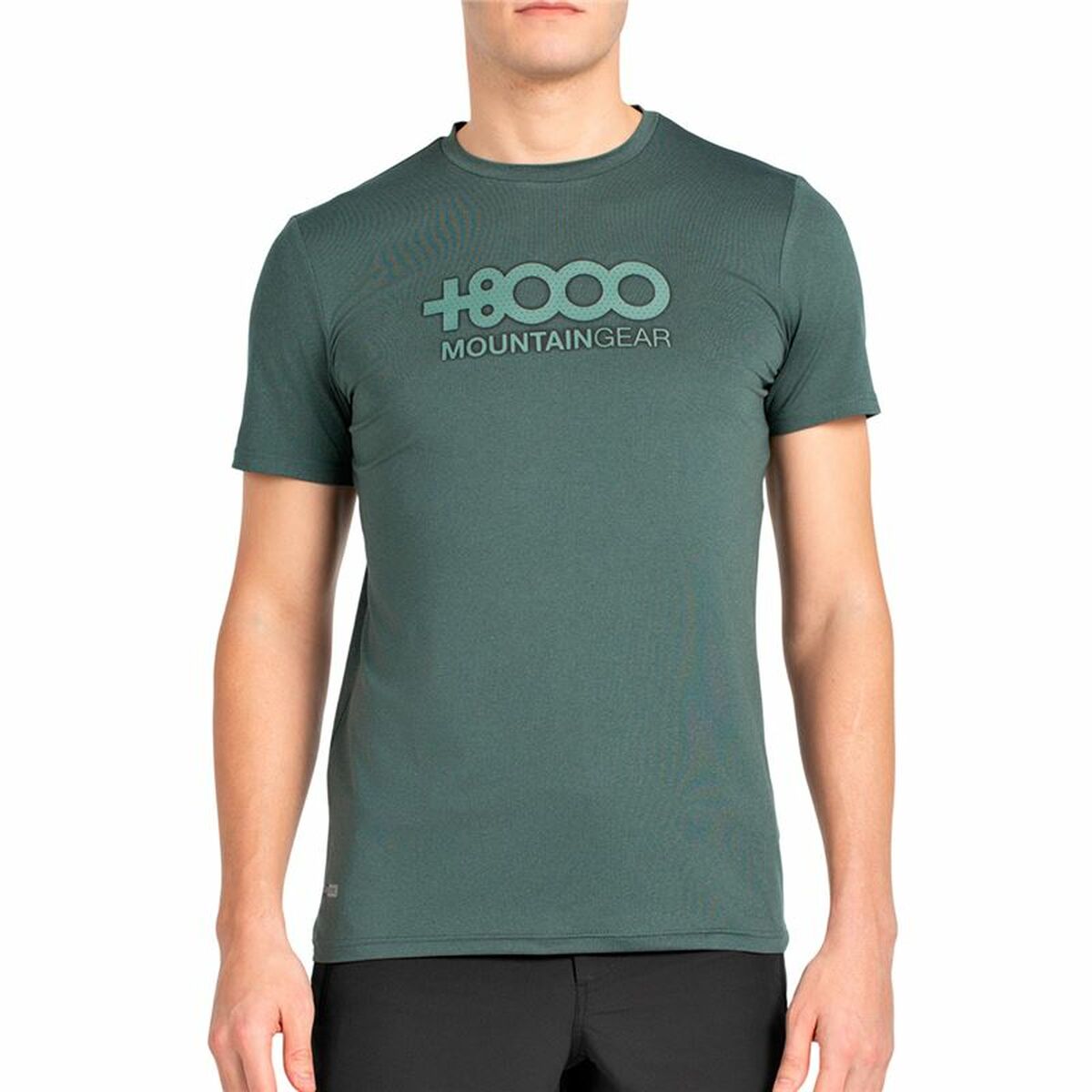T-Shirt de Desporto de Manga Curta +8000 Pipe Verde