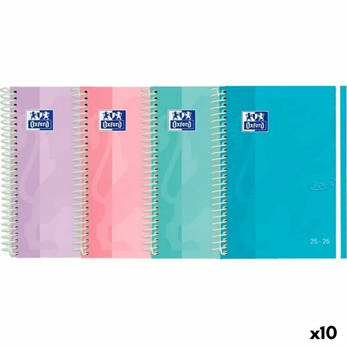Agenda Oxford TOUCH 1/4 15 x 21 cm 2025-2026 (10 Unidades)