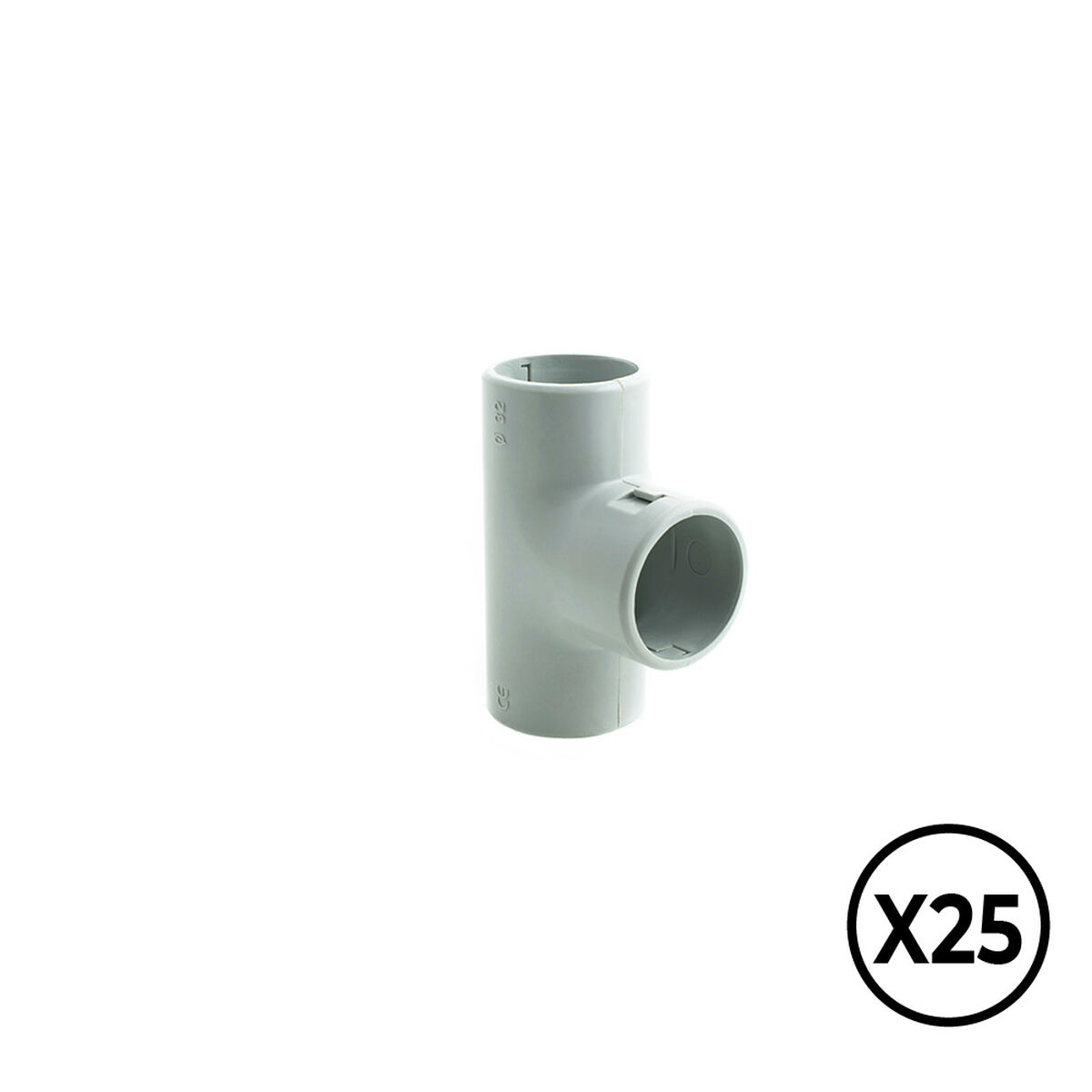 Braçadeira Tupersa PVC Forma de T Ø 16 mm (25 Unidades)