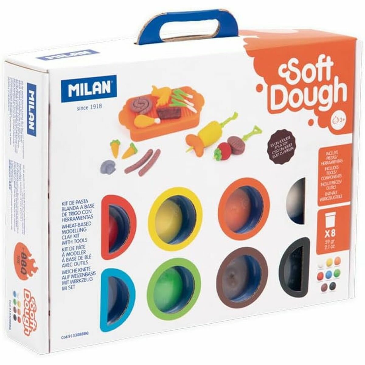 Pasta para modelar Milan Soft Dough BBq