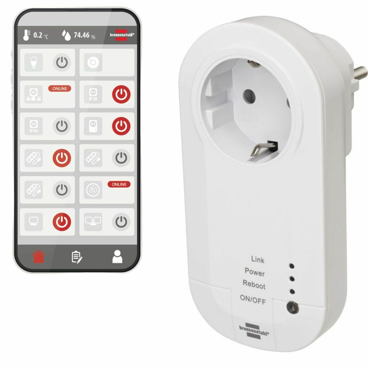 Tomada Inteligente Brennenstuhl 1294840 Wi-Fi 16 A