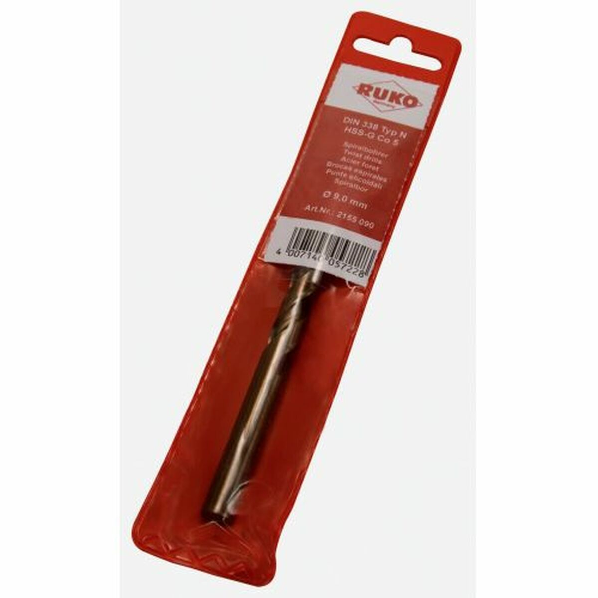 Broca para metal RUKO 13 mm DIN 338 Helicoidal Auto-centralizado