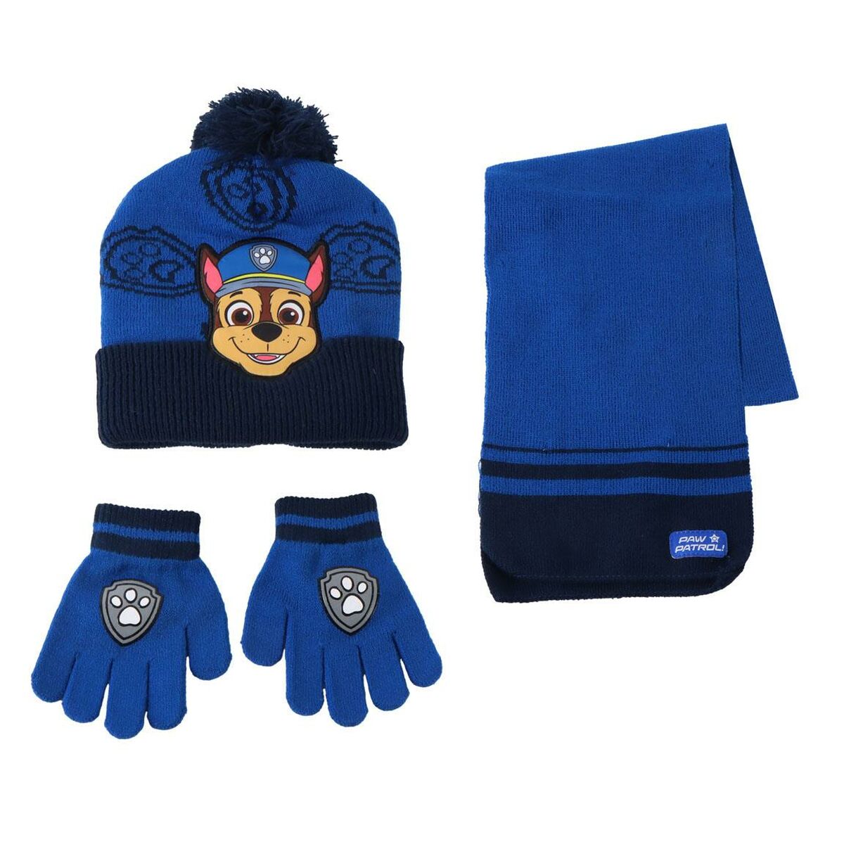 Gorro, Cachecol e Luvas The Paw Patrol Azul 3 Peças