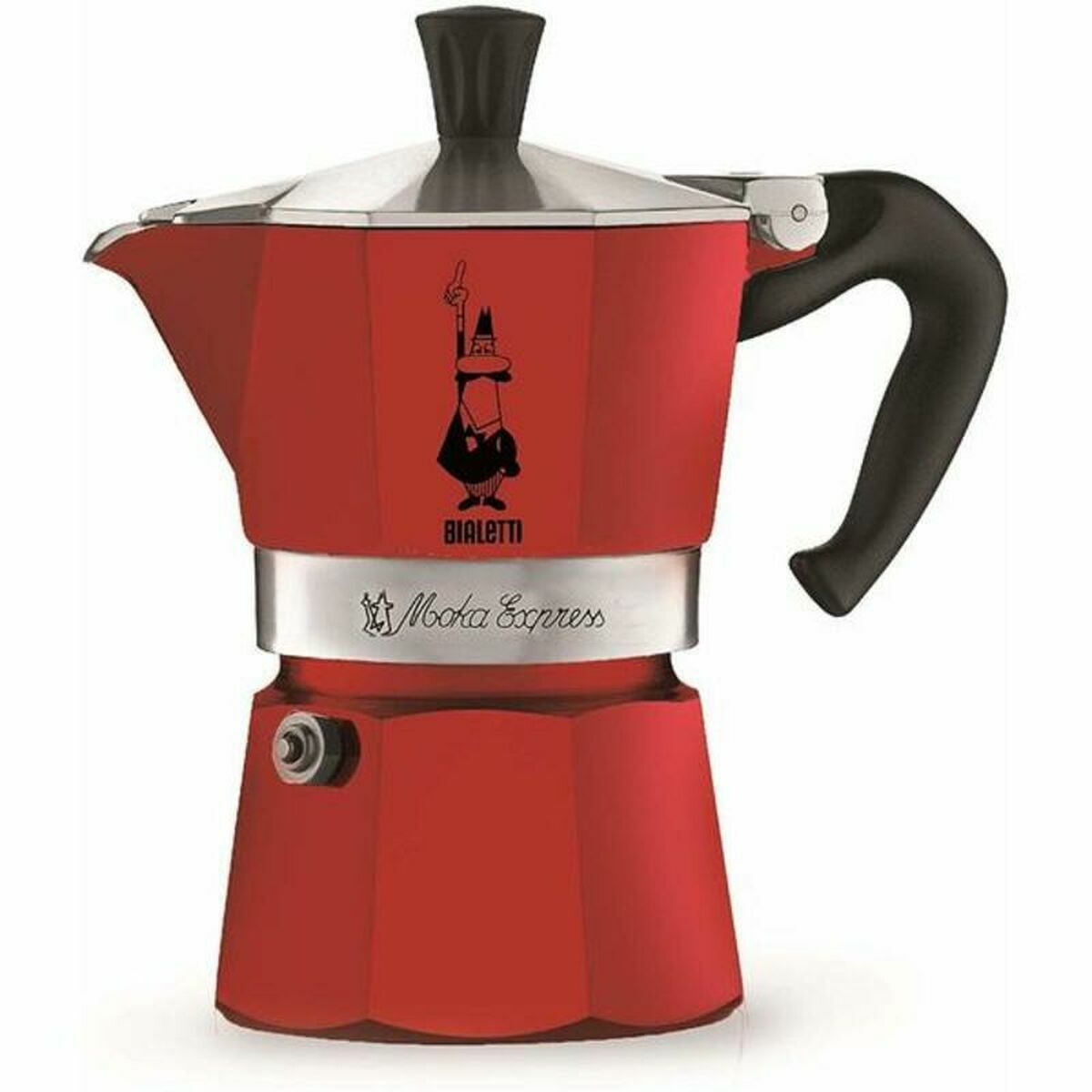 Cafeteira Italiana Bialetti MOKA RED 3 Kopjes Vermelho Alumínio