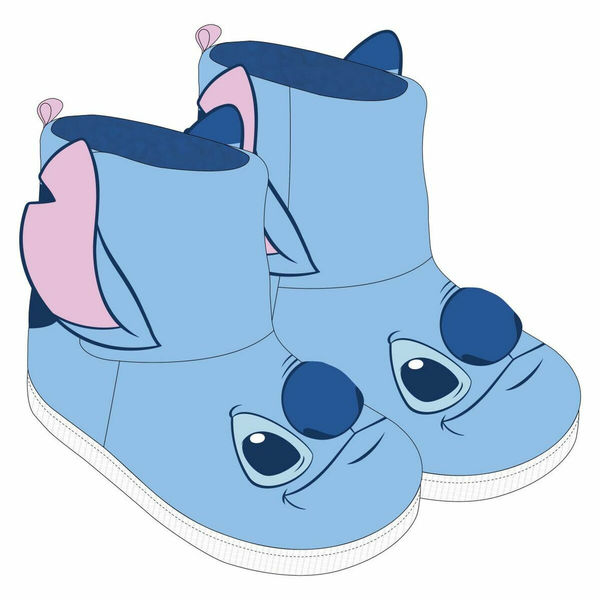 Chinelos de casa Stitch Azul Claro 30-31
