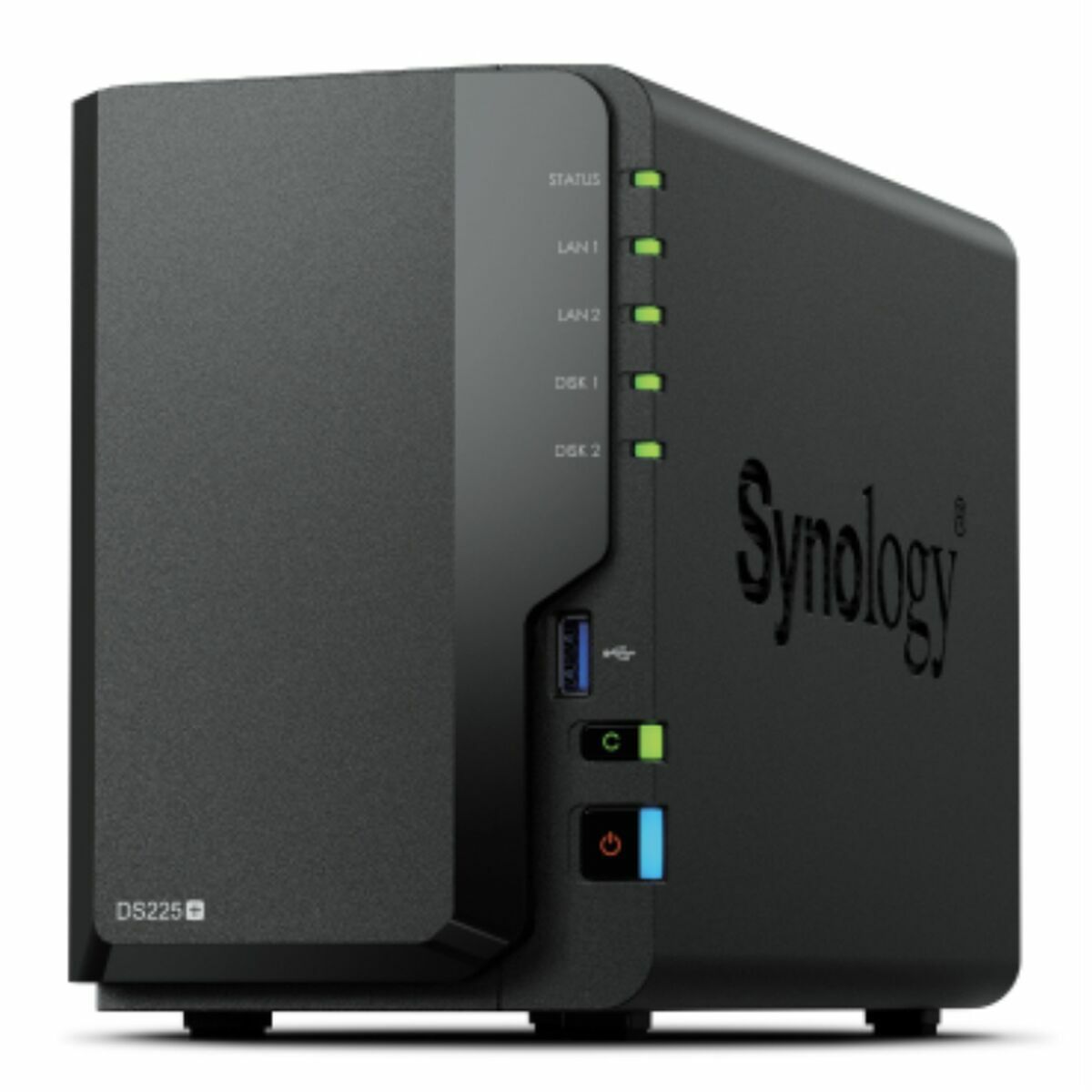 Armazenamanto em Rede NAS Synology DS225P+ Preto Intel Celeron J4125