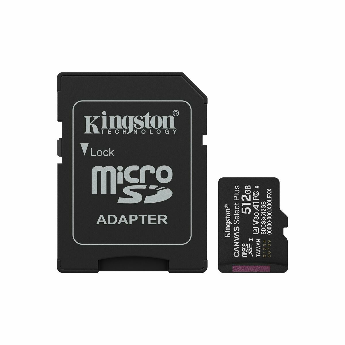 Cartão de Memória Micro SD com Adaptador Kingston CANVAS Select Plus 512