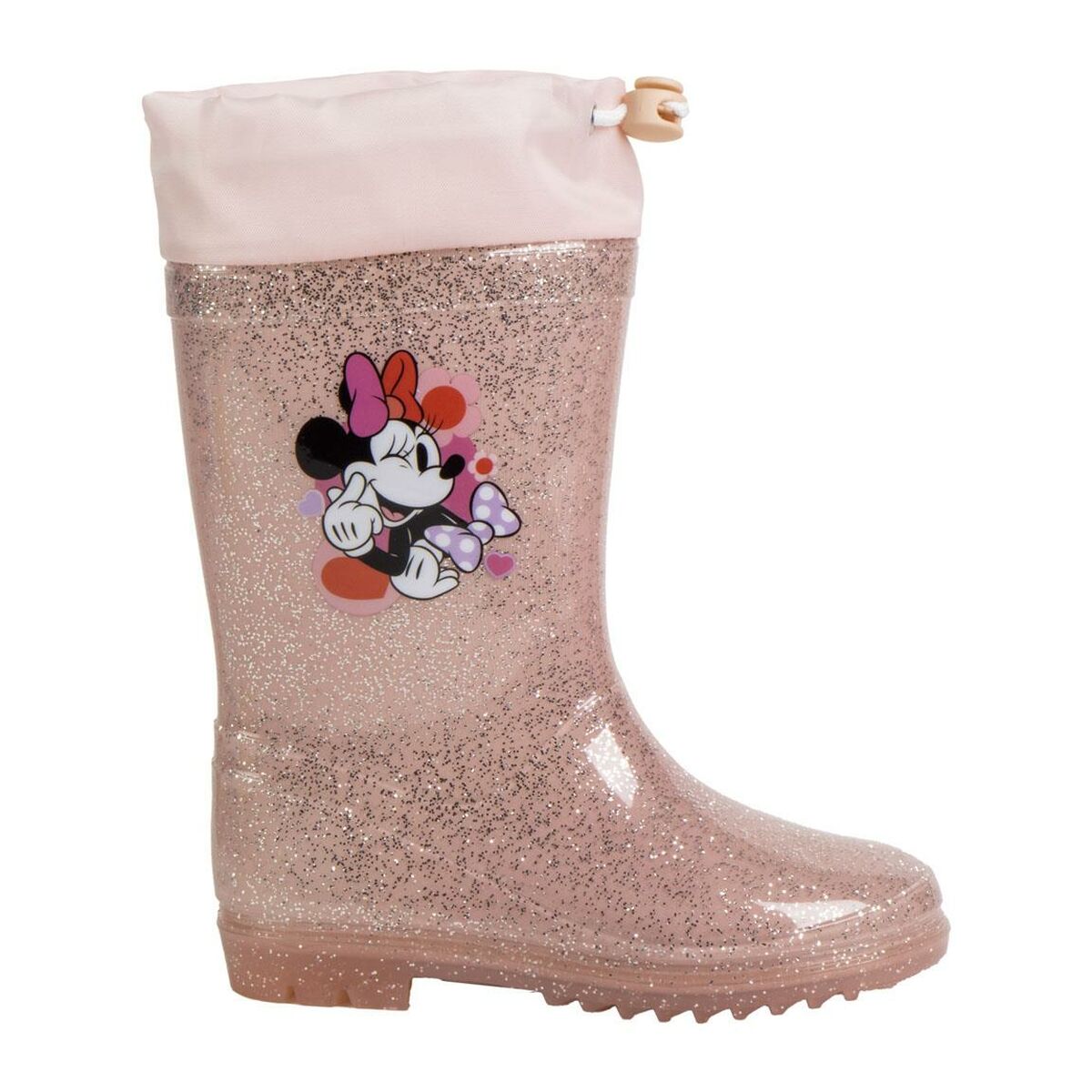 Botins Infantis Minnie Mouse Cor de Rosa