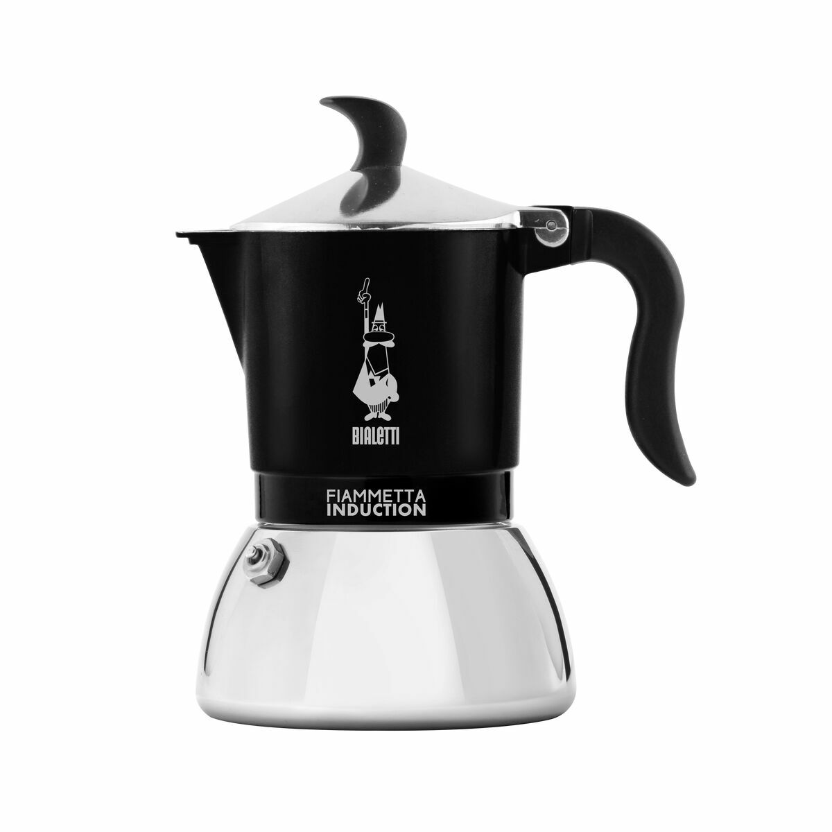 Cafeteira Italiana Bialetti FIAMMETTA Preto Alumínio 4 Kopjes