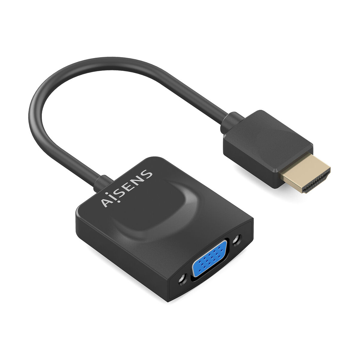 Adaptador HDMI para VGA com Áudio Aisens AISENS A122-0947 Preto 15 cm