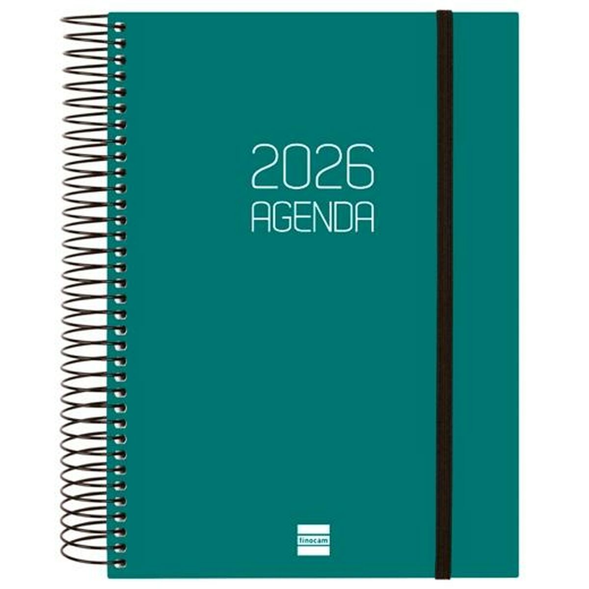 Agenda Finocam OPAQUE Verde A5 15,5 x 21,2 cm 2026