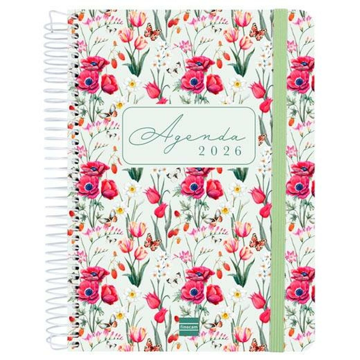 Agenda Finocam CLOE A5 15,5 x 21,2 cm Verde 2026