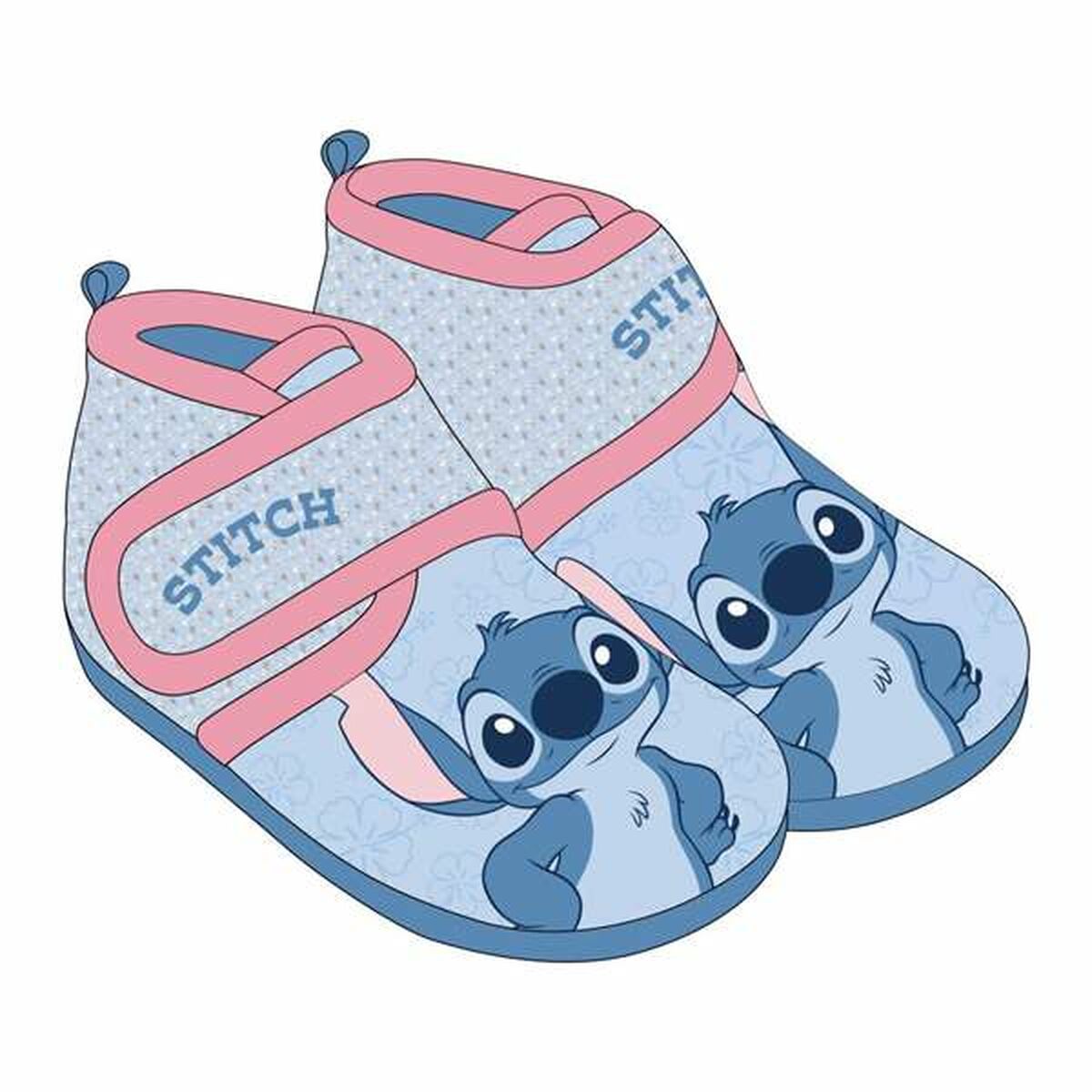 Chinelos de casa Stitch Azul Claro 28