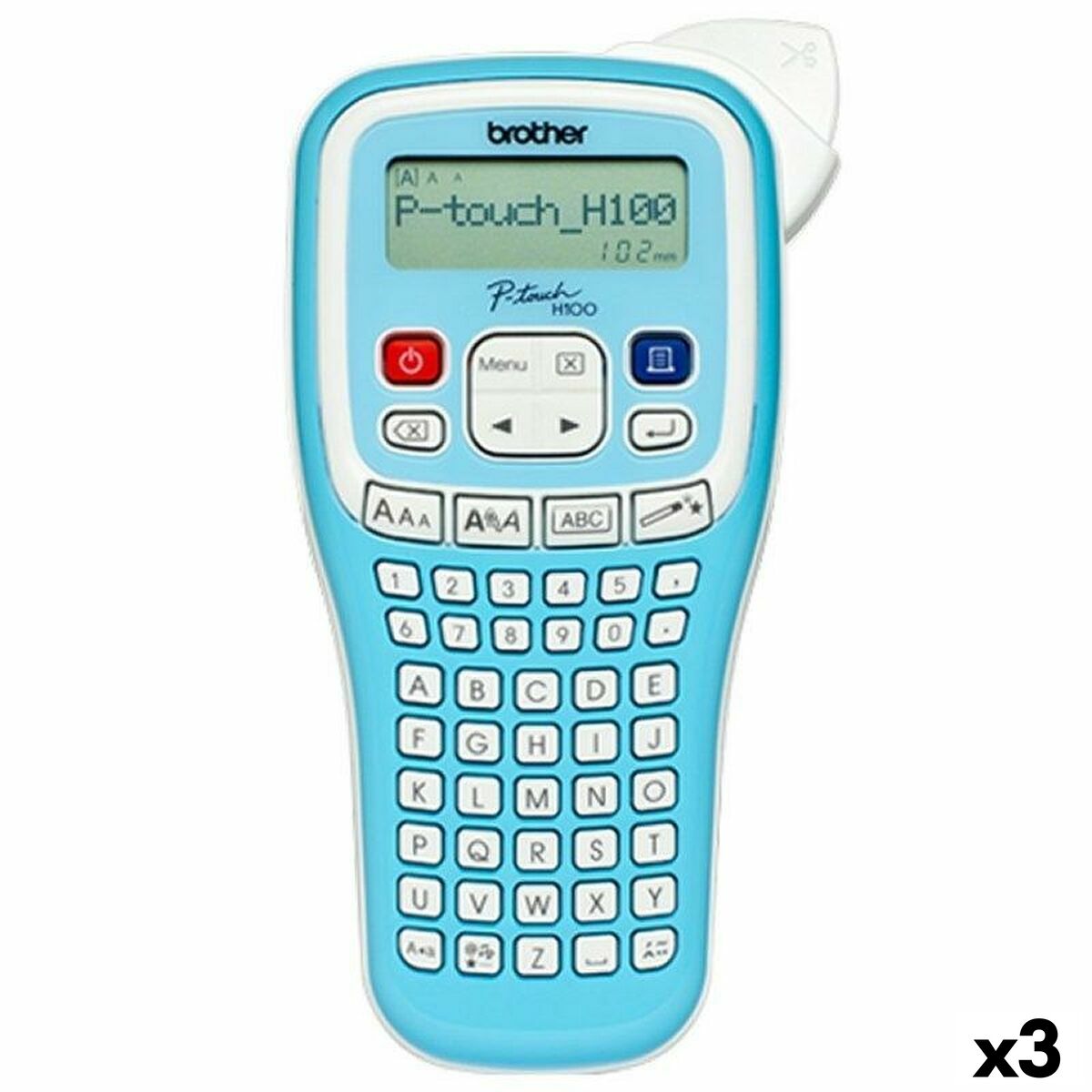 Máquina Rotuladora Elétrica Brother P-TOUCH PTH100LB (3 Unidades)