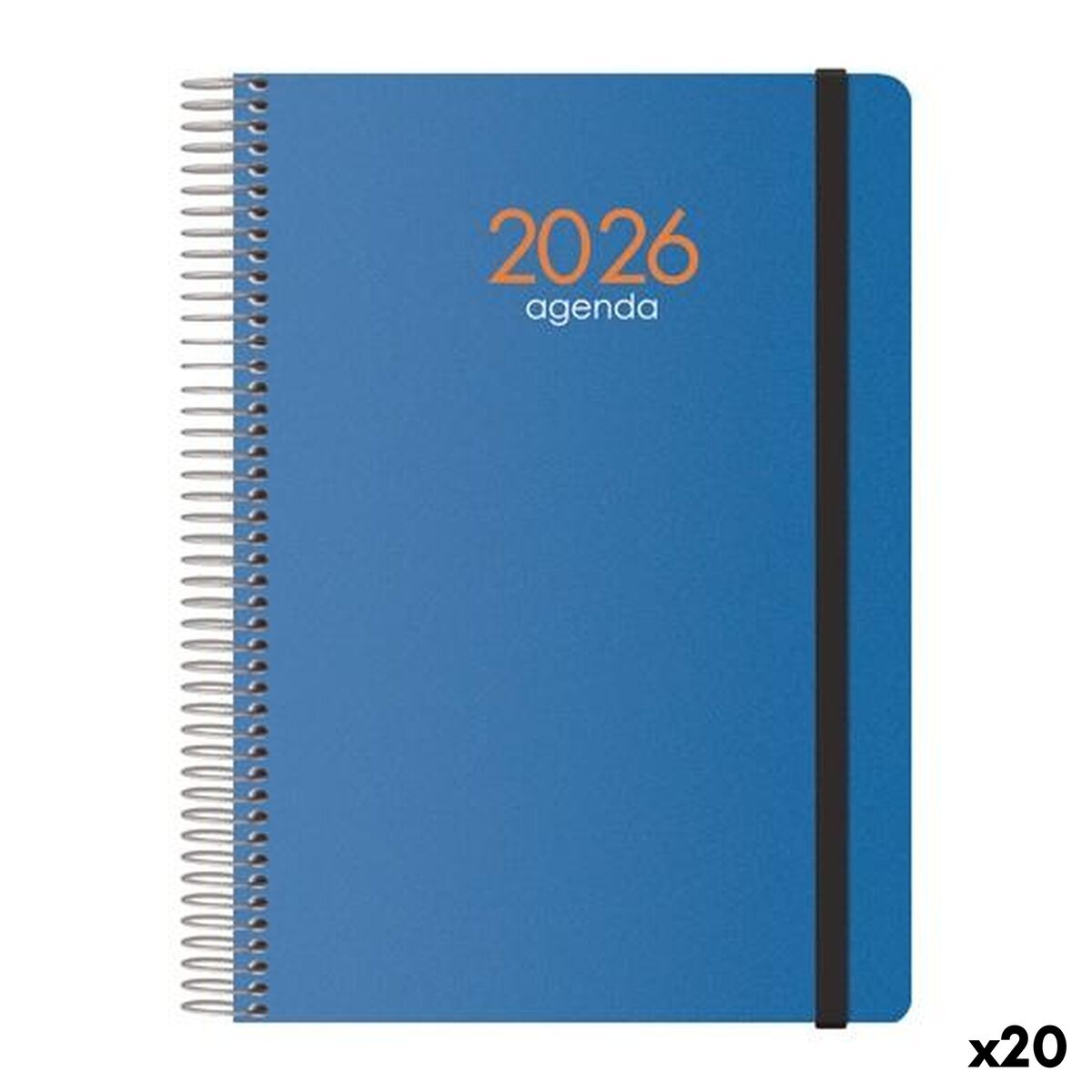 Agenda DOHE SYNCRO Azul 1/4 15 x 21 cm 2026 (20 Unidades)