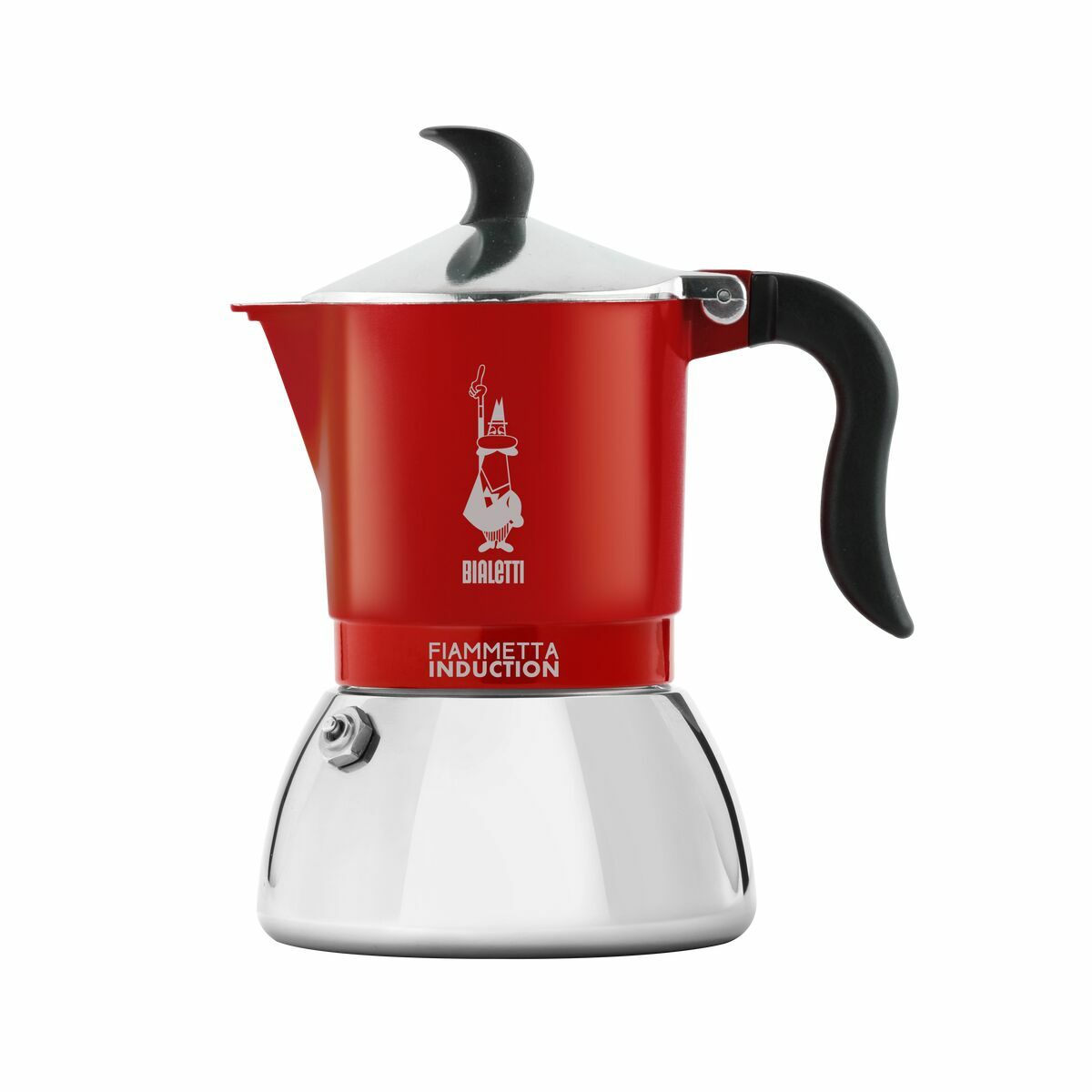 Cafeteira Italiana Bialetti FIAMMETTA Vermelho Aço inoxidável 2 Kopjes