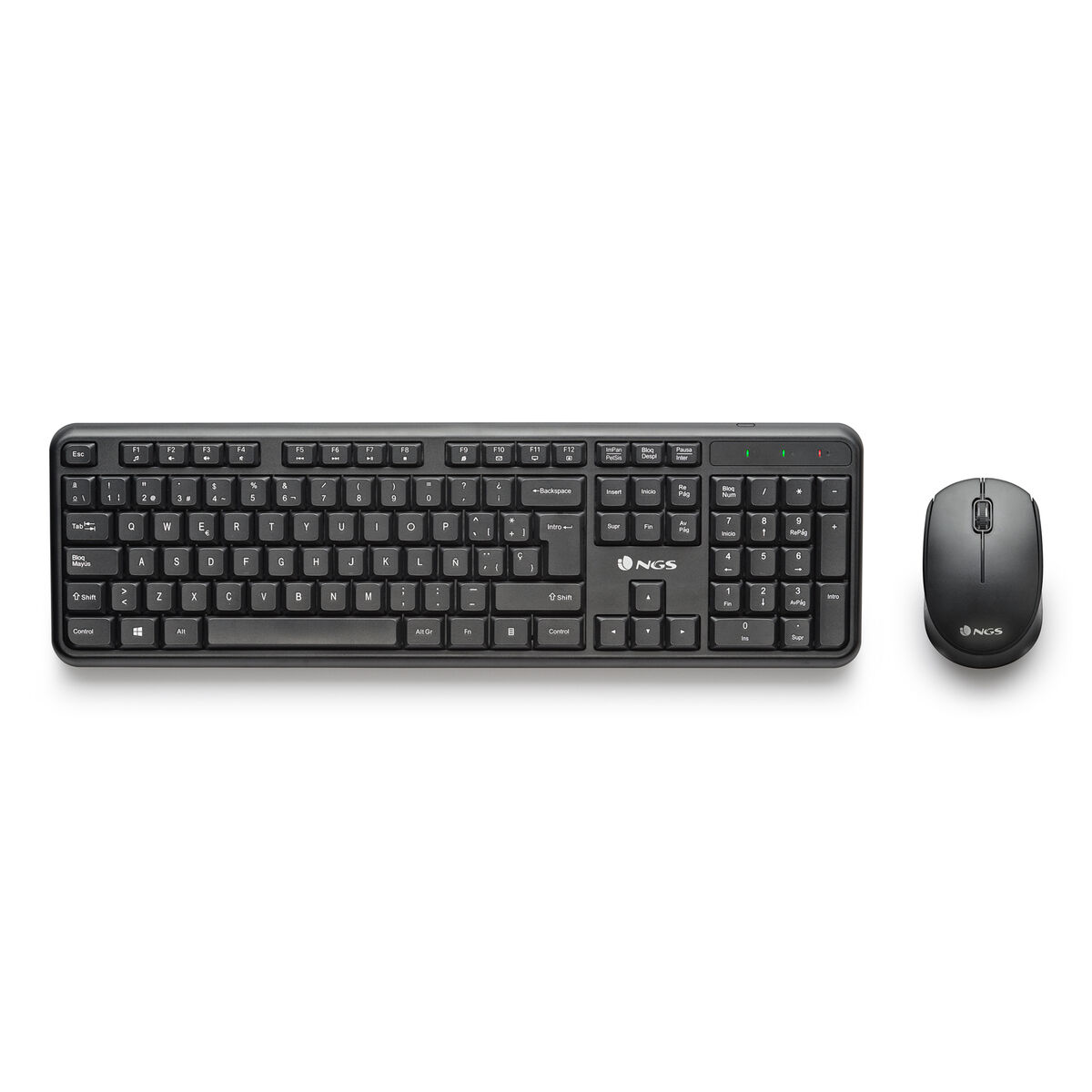 Teclado e Rato NGS HARMONYKIT Preto
