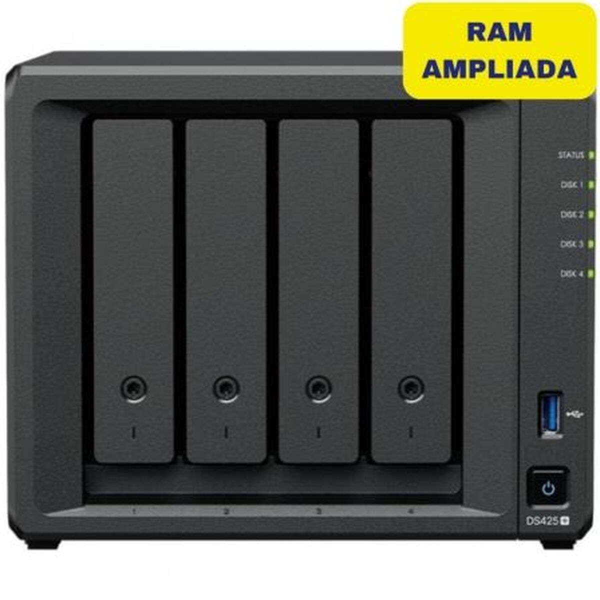 Armazenamanto em Rede NAS Synology DS425+/6G Intel Celeron Preto