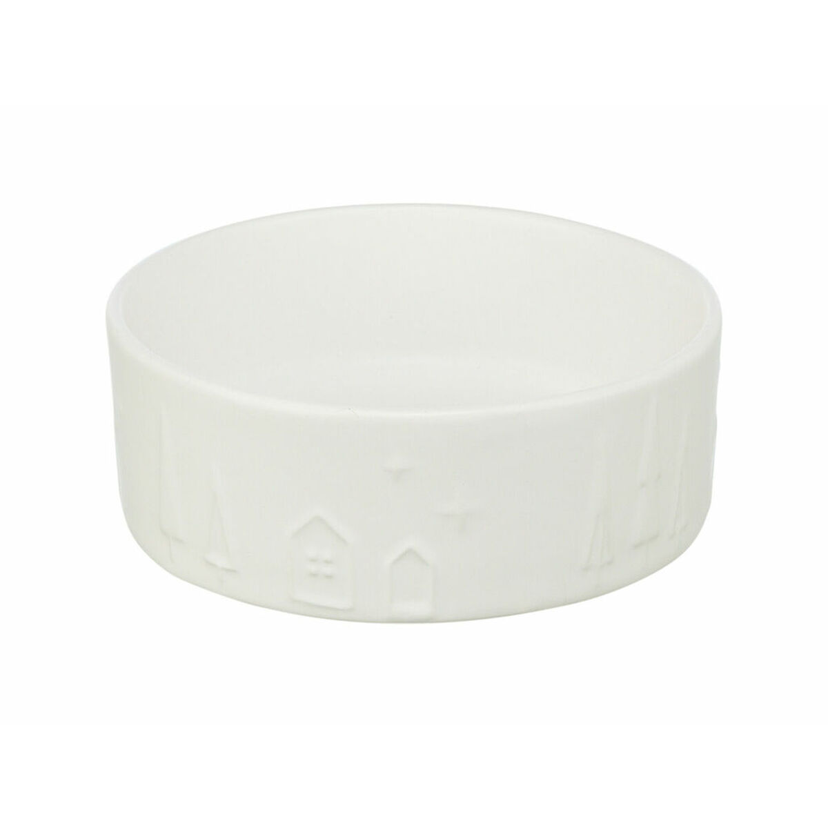 Comedouro para animais de estimação Trixie Branco Cerâmica 300 ml Natal